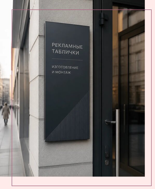 Рекламные таблички в Мысках по цене от 4564 р. | Аванза-Мси